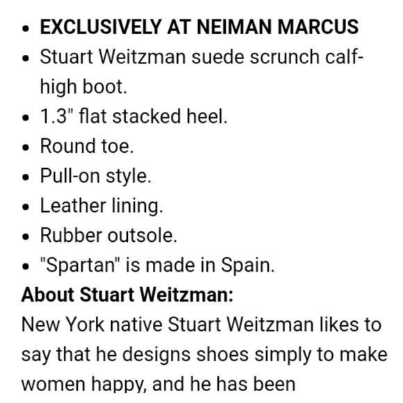 Stuart Weitzman Black Suede Boot Flat - Picture 2 of 8